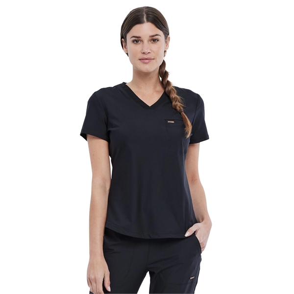 Cherokee Form Women's Tuckable V-Neck Top... from ASI 86018 Scrub Authority / Uniform Stores