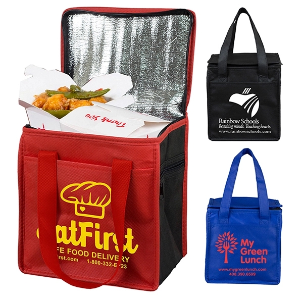 8" x 8 1/2" x 6" 80GSM non-woven polypropylene insulated lunch... from ASI 62660 Innovation Line