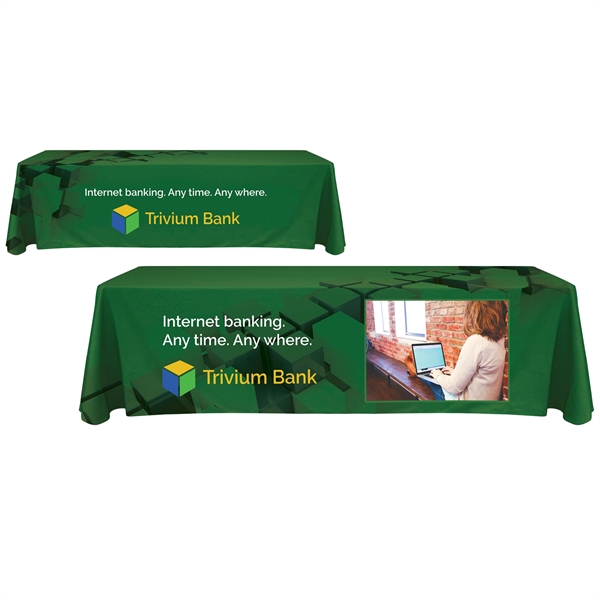 8' Fully Customized Throw Style Table Cover... from ASI 80228 Quinn