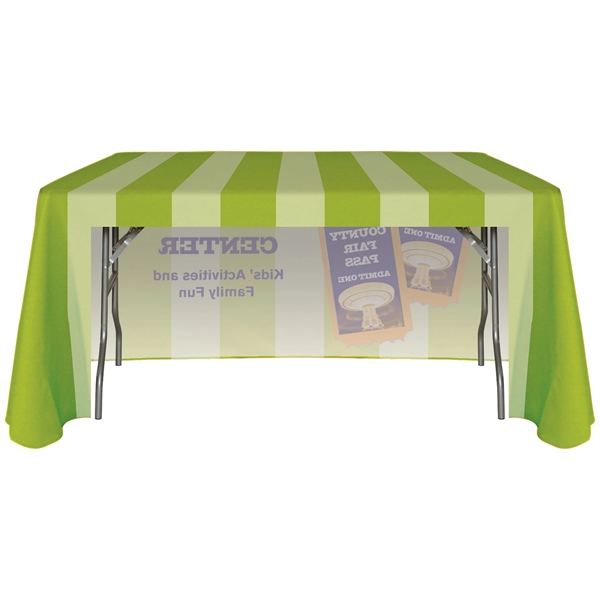 4' Fully Customized Open Back Throw Style Table Cover... from ASI 80228 Quinn