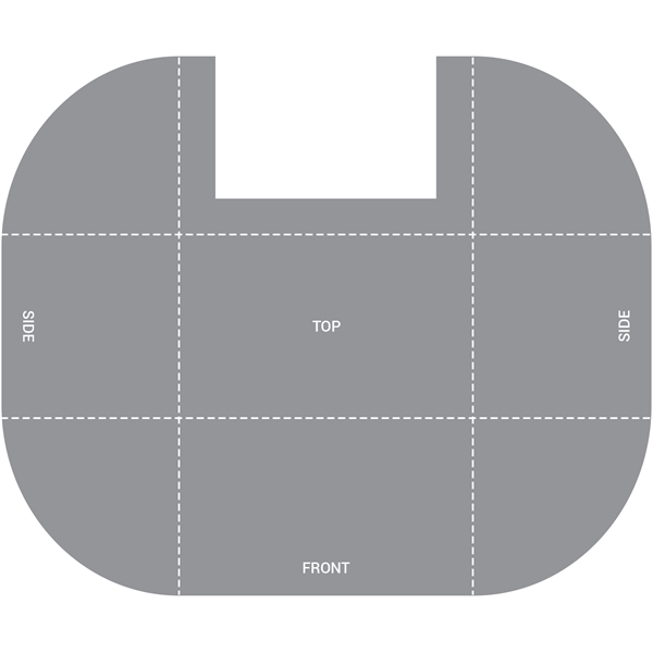 4' Fully Customized Open Back Throw Style Table Cover... from ASI 80228 Quinn