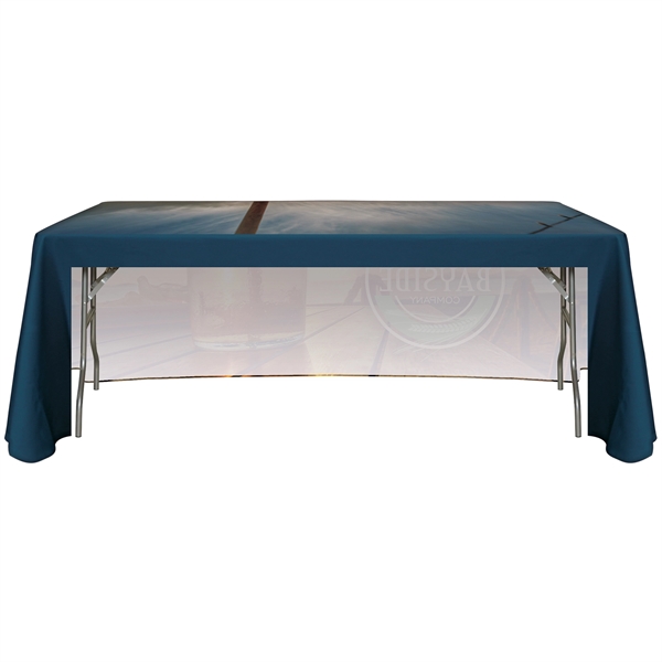 6' Fully Customized Open Back Throw Style Table Cover... from ASI 80228 Quinn