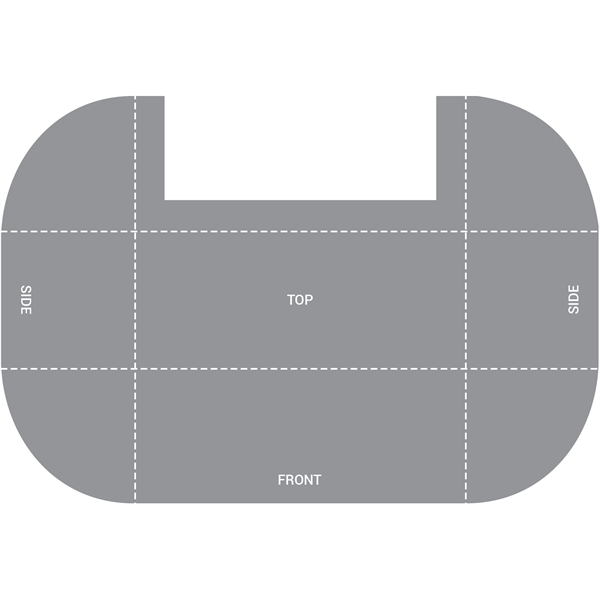 6' Fully Customized Open Back Throw Style Table Cover... from ASI 80228 Quinn