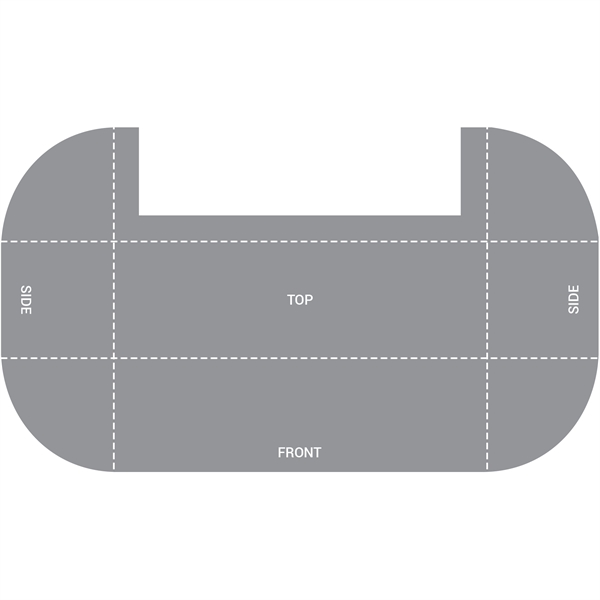 8' Fully Customized Open Back Throw Style Table Cover... from ASI 80228 Quinn