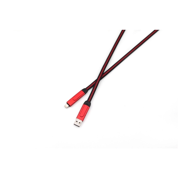 6-in-1 braided multifunction charging cable + laser engraved on 1 location... from ASI 37218 Athena Promo (tm)