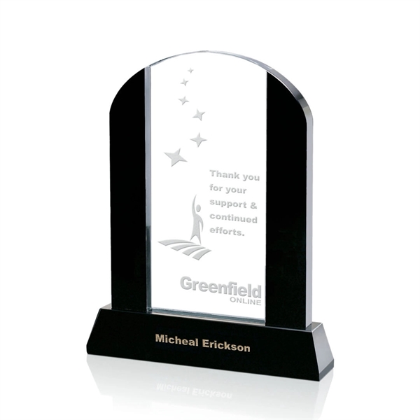 Black and clear optical crystal arch award.... from ASI 84592 St Regis Group / St Regis