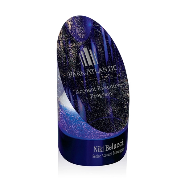 Beautiful black solid optical crystal award is colored and specked from... from ASI 84592 St Regis Group / St Regis