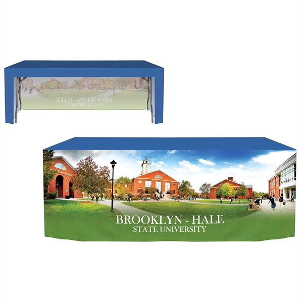 6' Fully Customized Open Back Fitted Table Cover... from ASI 80228 Quinn