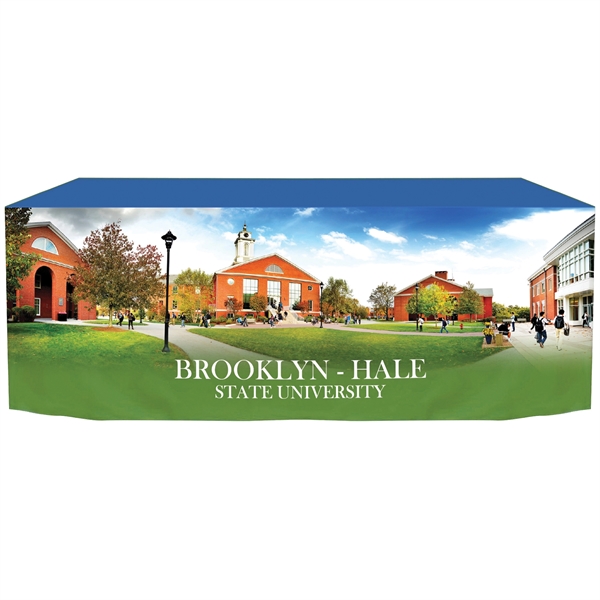 6' Fully Customized Open Back Fitted Table Cover... from ASI 80228 Quinn