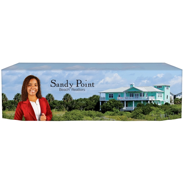 8' Fully Customized Open Back Fitted Table Cover... from ASI 80228 Quinn