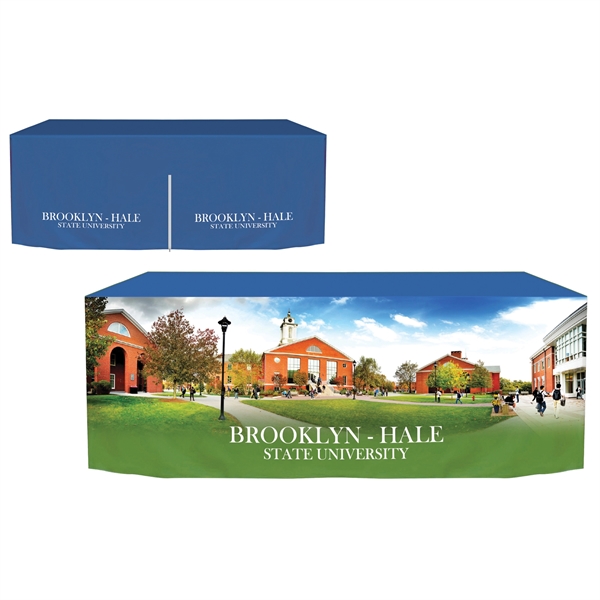 6' Fully Customized Zipper Back Fitted Table Cover... from ASI 80228 Quinn