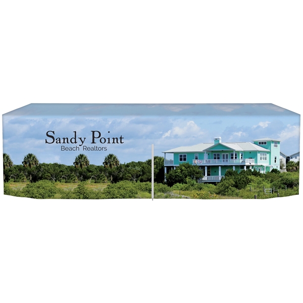 8' Fully Customized Zipper Back Fitted Table Cover... from ASI 80228 Quinn