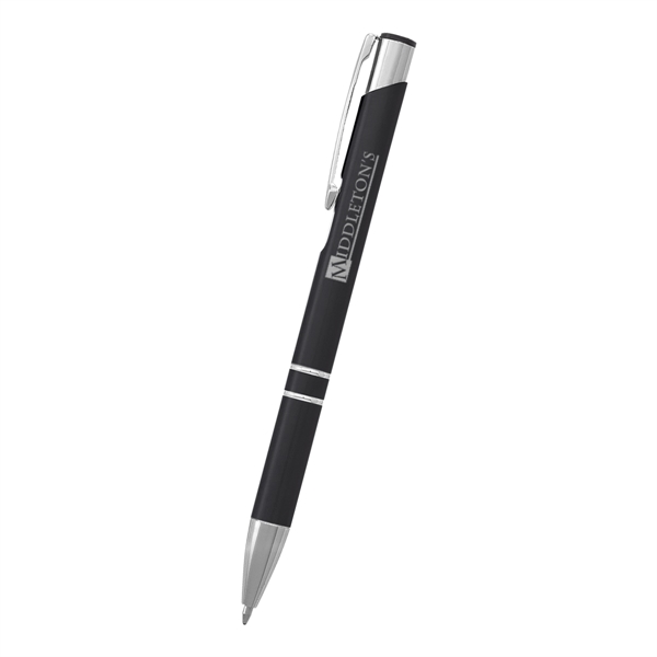 Aluminum pen with plunger action.... from ASI 61125 Hit Promotional Products / Hit®
