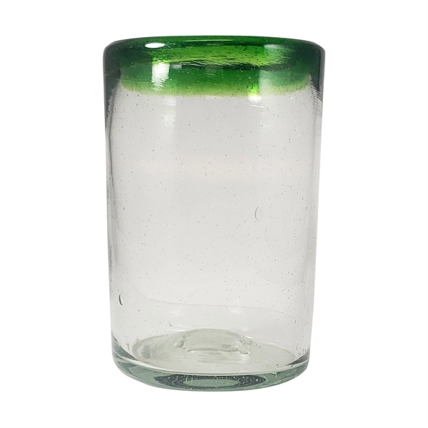 16 oz. Jalisco Hand-Blown Mexican Drinking Glass With Colored Rim... from ASI 80060 VisionUSA