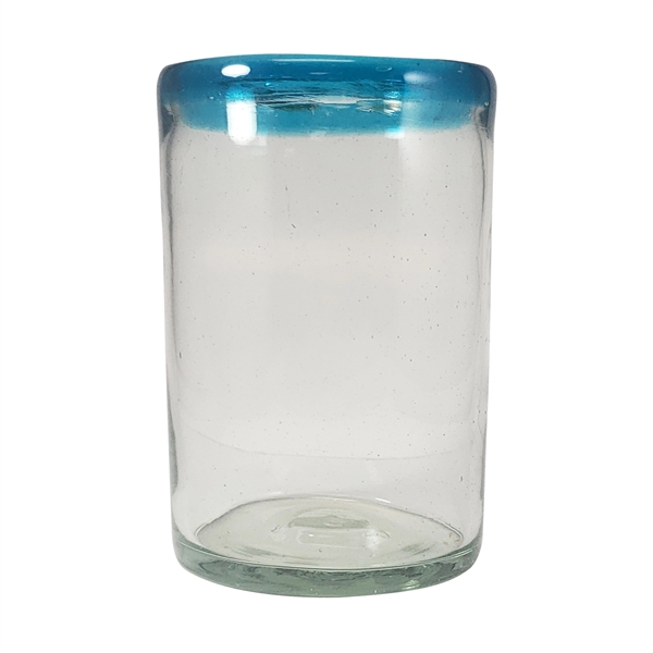 16 oz. Jalisco Hand-Blown Mexican Drinking Glass With Colored Rim... from ASI 80060 VisionUSA