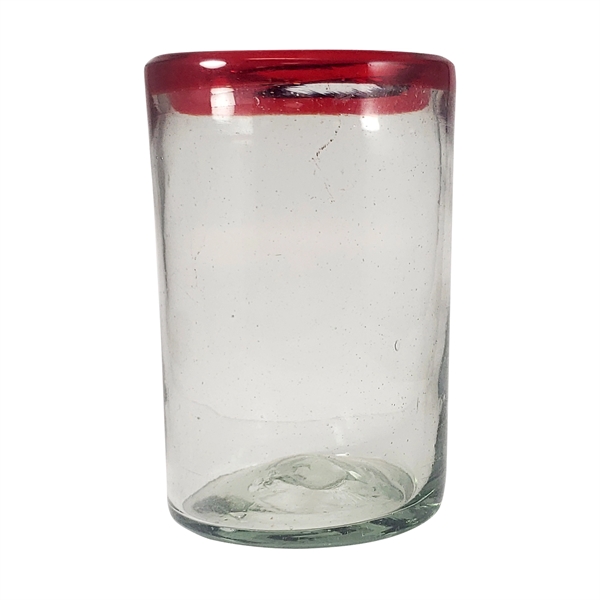16 oz. Jalisco Hand-Blown Mexican Drinking Glass With Colored Rim... from ASI 80060 VisionUSA