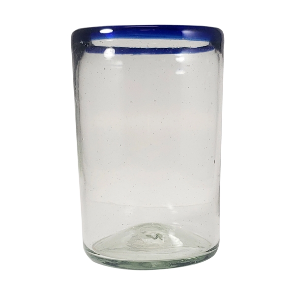 16 oz. Jalisco Hand-Blown Mexican Drinking Glass With Colored Rim... from ASI 80060 VisionUSA