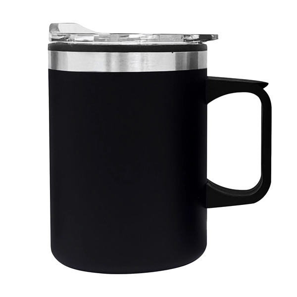 14 oz. VisionSteel double-wall mug with stainless outer and plastic inner... from ASI 80060 VisionUSA