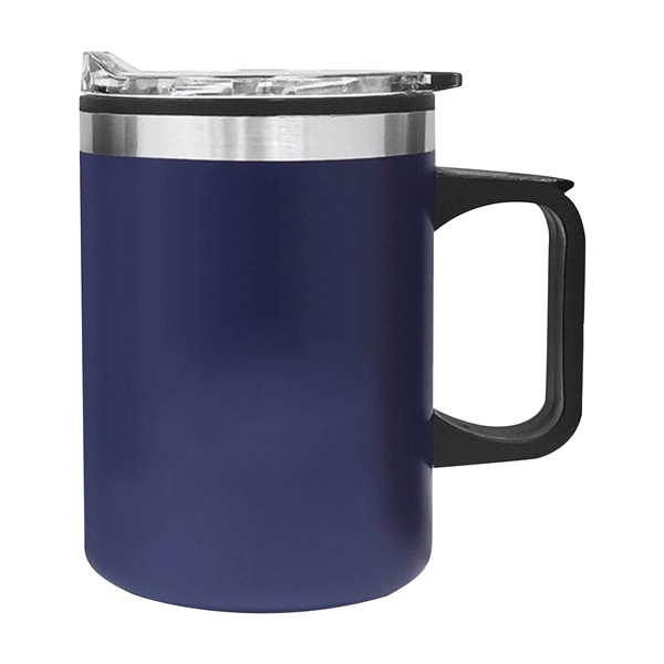 14 oz. VisionSteel double-wall mug with stainless outer and plastic inner... from ASI 80060 VisionUSA