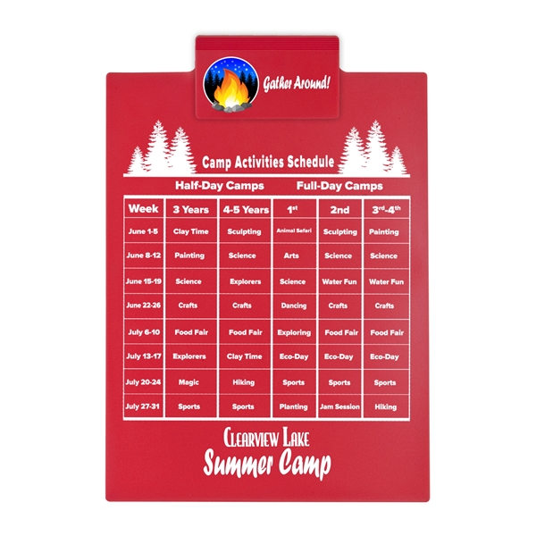 Our most popular clipboard, this letter size accessory holds an 8... from ASI 55990 Garyline