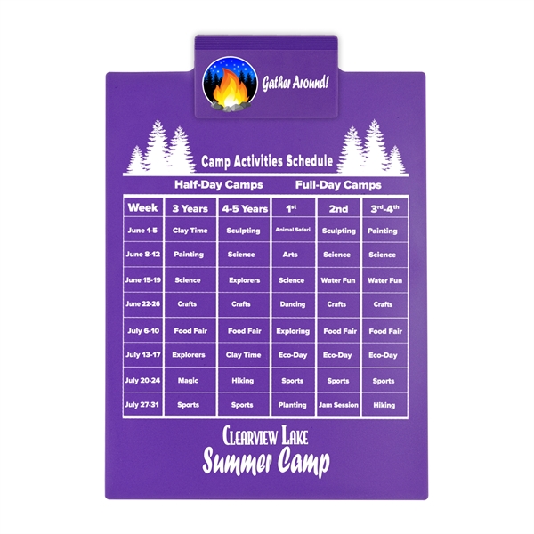 Our most popular clipboard, this letter size accessory holds an 8... from ASI 55990 Garyline