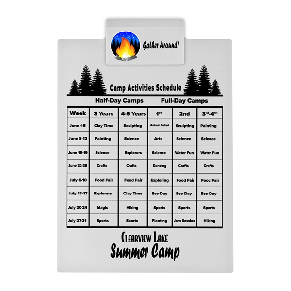 Our most popular clipboard, this letter size accessory holds an 8... from ASI 55990 Garyline