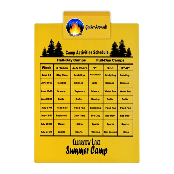 Our most popular clipboard, this letter size accessory holds an 8... from ASI 55990 Garyline