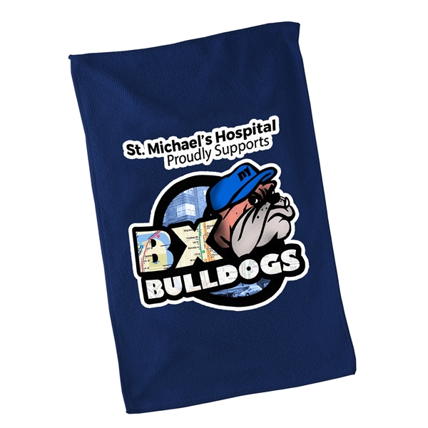 250 GSM Micro Fiber. 11" x 18" Hemmed Rally Towel. Show... from ASI 55990 Garyline
