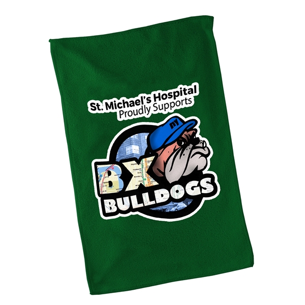 250 GSM Micro Fiber. 11" x 18" Hemmed Rally Towel. Show... from ASI 55990 Garyline