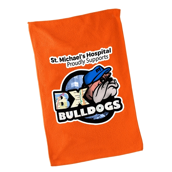250 GSM Micro Fiber. 11" x 18" Hemmed Rally Towel. Show... from ASI 55990 Garyline