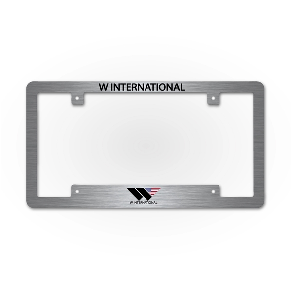 A great light weight license plate frame with a brushed finish.... from ASI 76797 Pelican Graphics / Pelican Lures