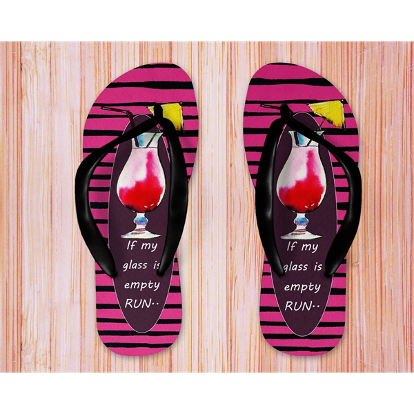 Rubber based flip flops with a black strap are perfect for... from ASI 76797 Pelican Graphics / Pelican Lures