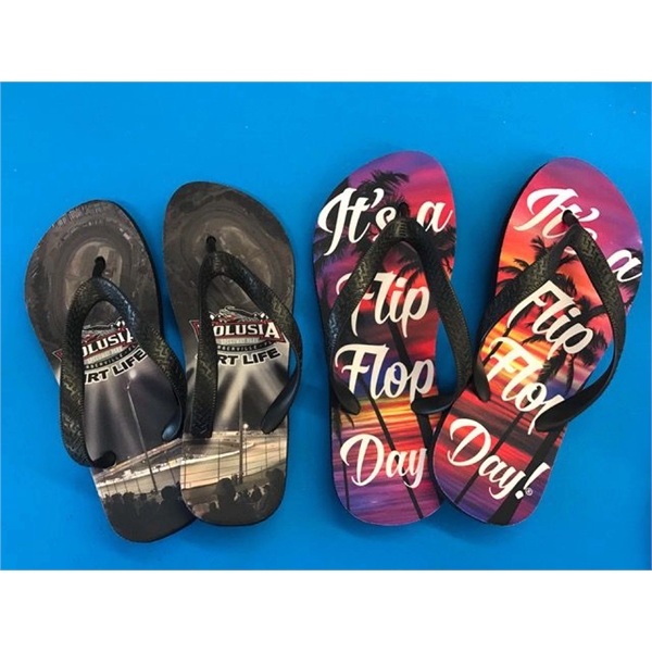 Rubber based flip flops with a black strap are perfect for... from ASI 76797 Pelican Graphics / Pelican Lures