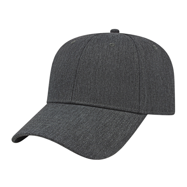 Medium profile six-panel cap made from recycled cotton-polyester twill blend with... from ASI 43792 Cap America Inc