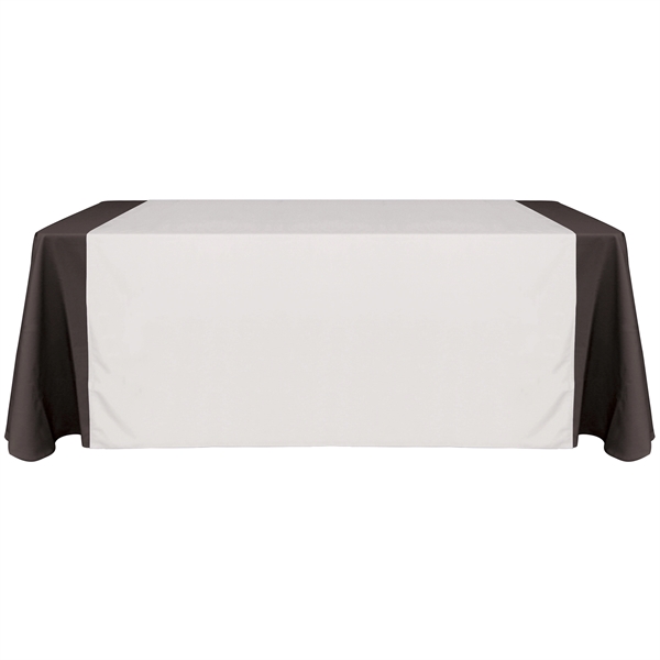 60" x 72" full color display polyester table runner drapes over... from ASI 80228 Quinn
