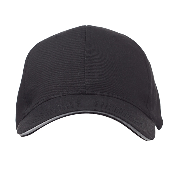 100% cotton, 6-panel structured baseball cap with curved sandwich-style visor and... from ASI 39552 BEL Promo