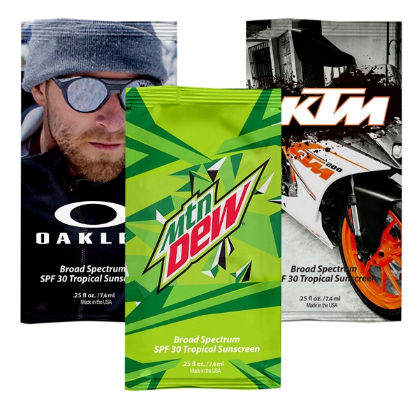 Large sunscreen packets filled with SPF30 sunscreen.... from ASI 90807 Tekweld