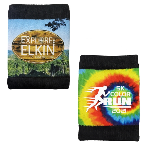 Full color dye sub wristband/beverage wrap works for both cans and... from ASI 90160 Suntex Industries