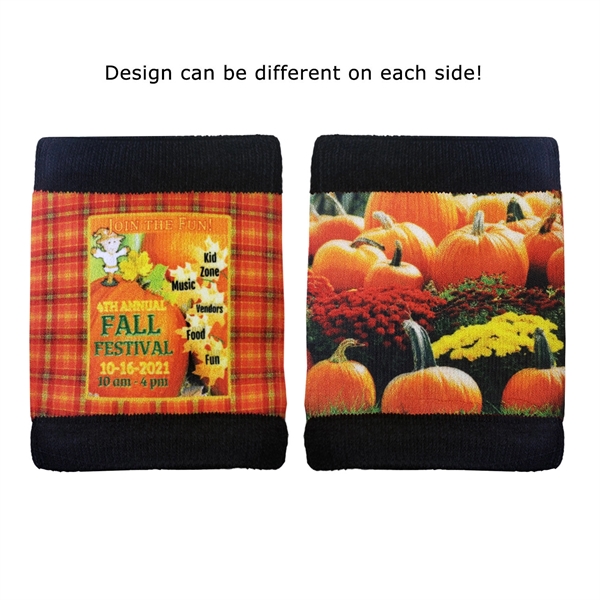 Full color dye sub wristband/beverage wrap works for both cans and... from ASI 90160 Suntex Industries