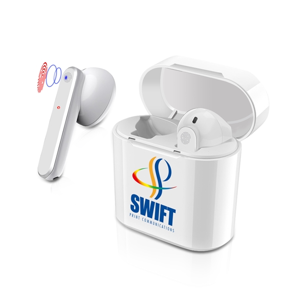 The Simi TWS Touch Earbuds are small, light, and easy to... from ASI 90154 Sunjoy Group Inc