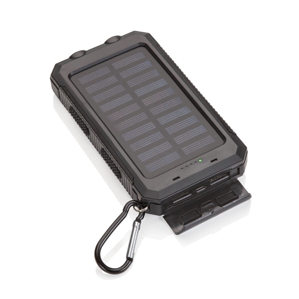 Solar Power Bank features a durable waterproof case with a carabiner,... from ASI 84592 St Regis Group