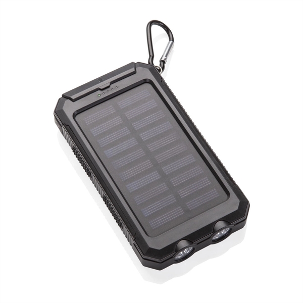 Solar Power Bank features a durable waterproof case with a carabiner,... from ASI 84592 St Regis Group