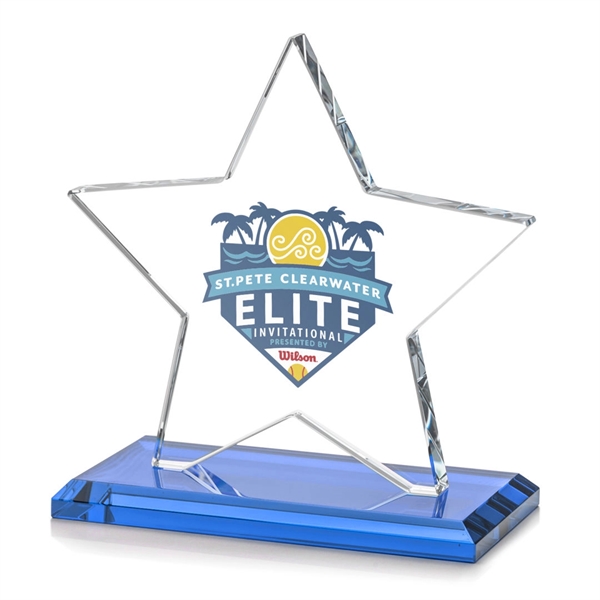 Sudbury VividPrint™ Star Award features a beautifully beveled 1/2" thick Starfire... from ASI 84592 St Regis Group / St Regis