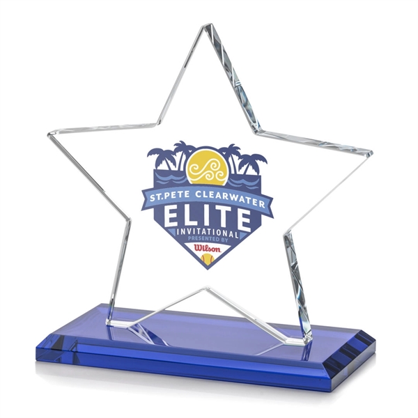 Sudbury VividPrint™ Star Award features a beautifully beveled 1/2" thick Starfire... from ASI 84592 St Regis Group / St Regis