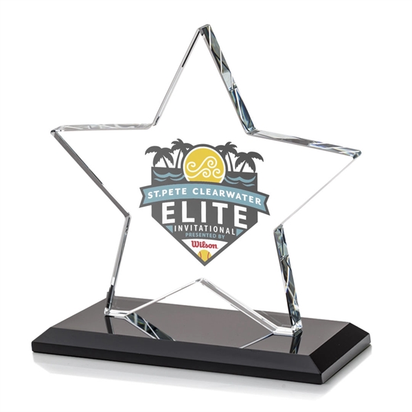Sudbury VividPrint™ Star Award features a beautifully beveled 1/2" thick Starfire... from ASI 84592 St Regis Group / St Regis