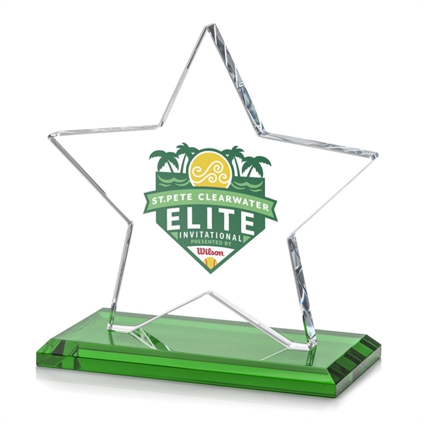 Sudbury VividPrint™ Star Award features a beautifully beveled 1/2" thick Starfire... from ASI 84592 St Regis Group / St Regis