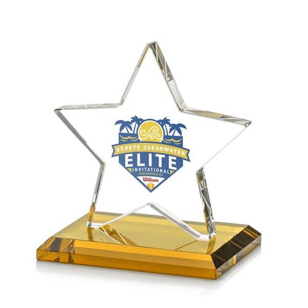 Sudbury VividPrint™ Star Award features a beautifully beveled 1/2" thick Starfire... from ASI 84592 St Regis Group / St Regis