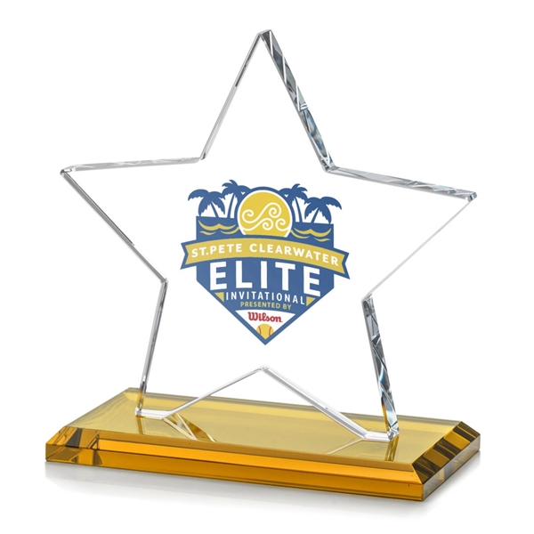 Sudbury VividPrint™ Star Award features a beautifully beveled 1/2" thick Starfire... from ASI 84592 St Regis Group / St Regis