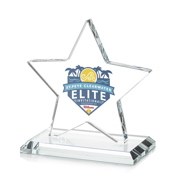 Sudbury VividPrint™ Star Award features a beautifully beveled 1/2" thick Starfire... from ASI 84592 St Regis Group / St Regis