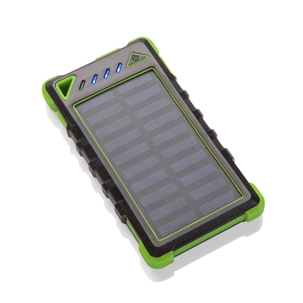 Rugged and super durable, this solar power bank has a textured... from ASI 84592 St Regis Group